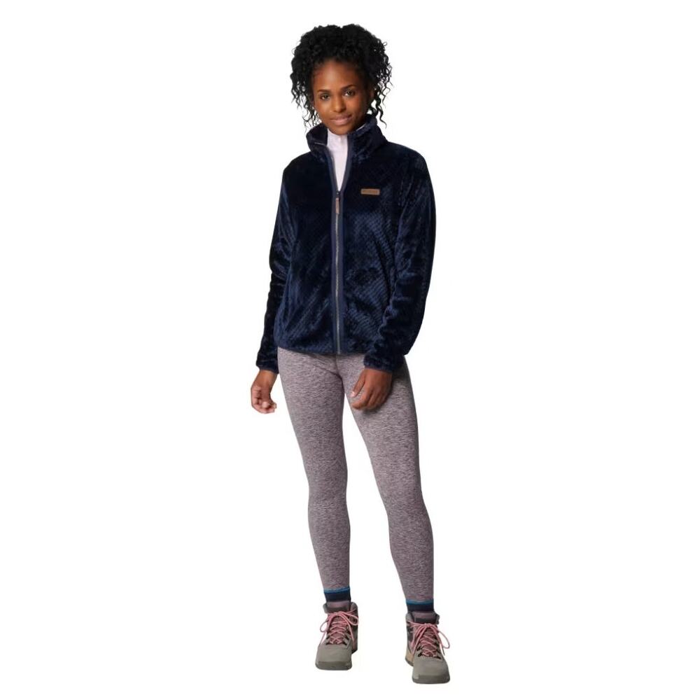 COLUMBIA  Women's Fire Side II Sherpa Full Zip Fleece-Navy Size M